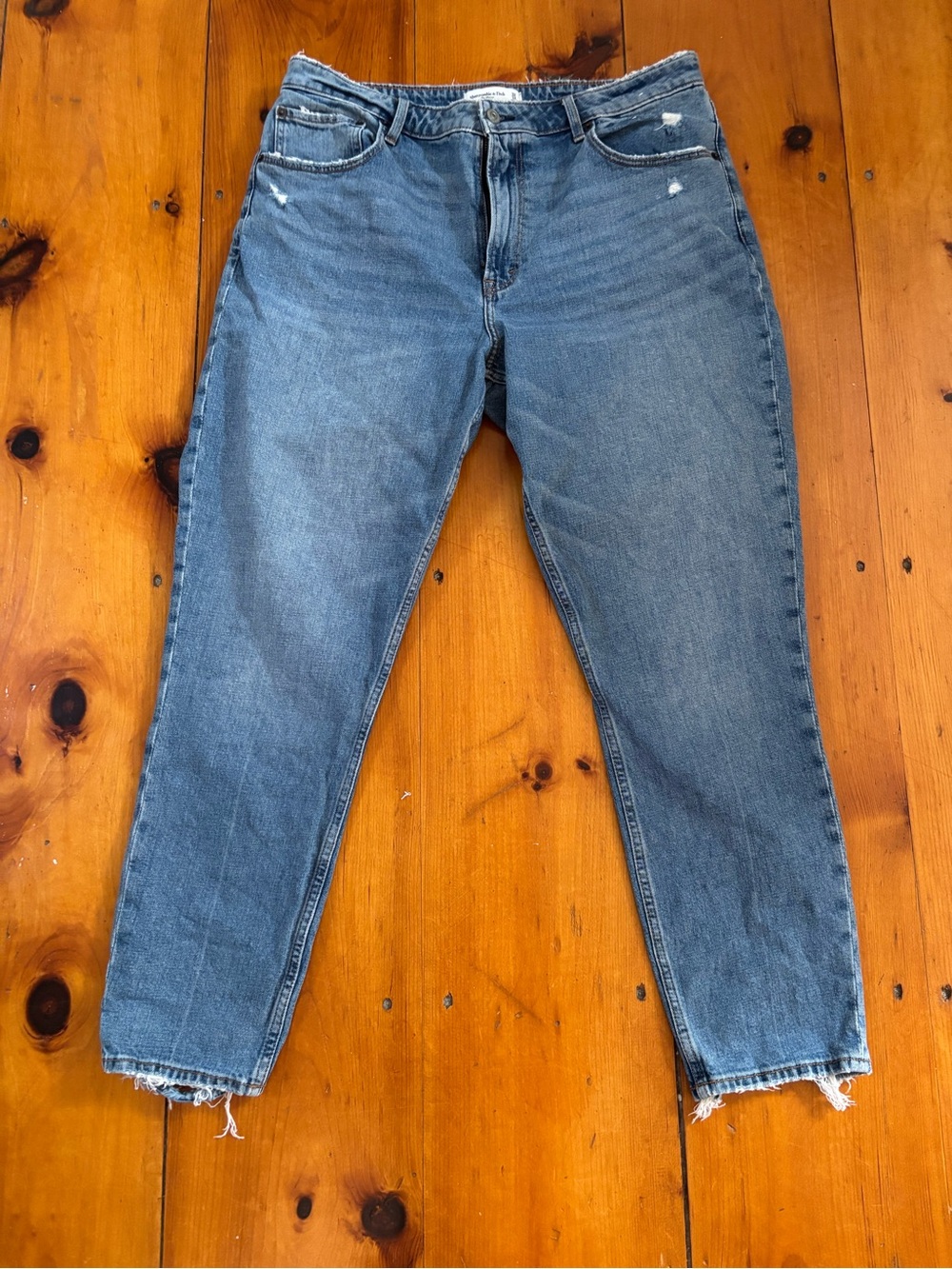 Abercrombie & Fitch Light Blue High-Rise Skinny Jeans Curve Love 32L